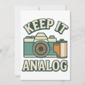 Keep it analog kaart (Voorkant)