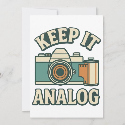 Keep it analog kaart (Voorkant)
