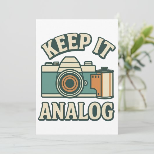 Keep it analog kaart (Staand voorkant)