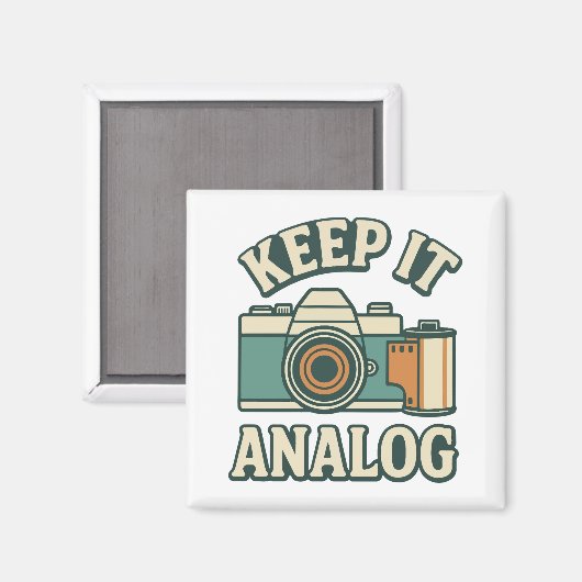 Keep it analog magneet (Voorkant / Achterkant)