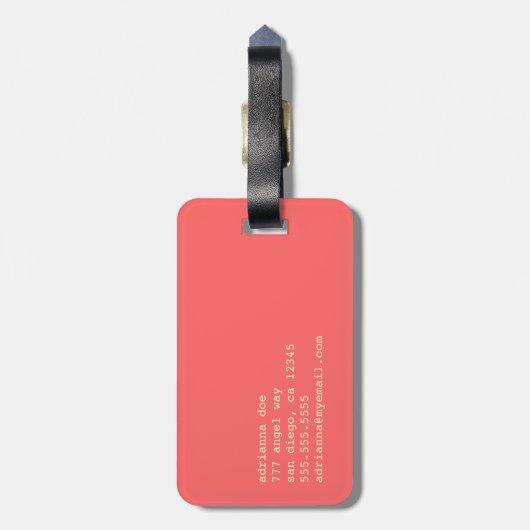 Keep It Classy Georgia Bagagelabel (Achterkant verticaal)