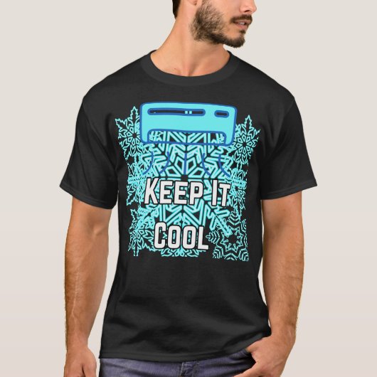 Keep It Cool Aesthetic Typography Design | Chill V T-shirt (Voorkant)