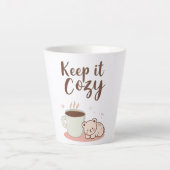 "Keep it Cozy" with Sleepy Bear and Coffee Latte Mok (Voorkant)