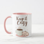 "Keep it Cozy" with Sleepy Bear and Coffee Mok (Links)