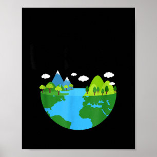 Keep It Green Earth Day Planeet Milieubewustzijn Poster
