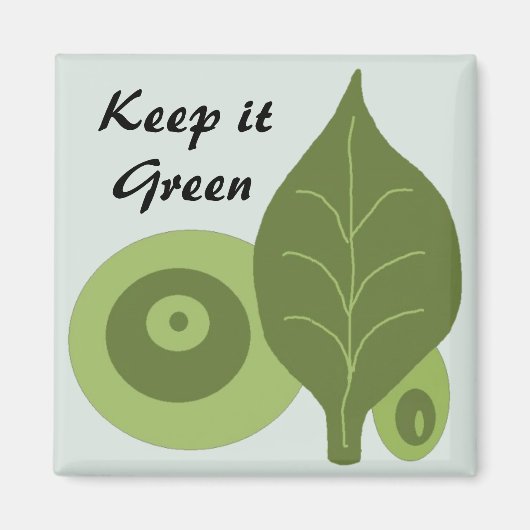Keep it Green - magneet (Voorkant)