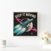 Keep It Moving Vierkante Klok (Huis)