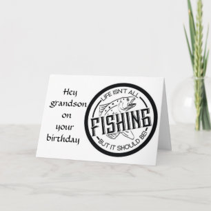**KEEP IT REEL** ON **GRANDSON'S BIRTHDAY** CARD KAART