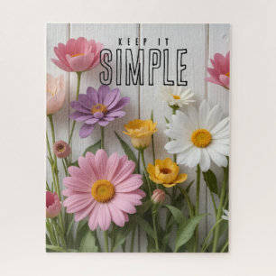 "Keep It Simple" Bloemen Legpuzzel