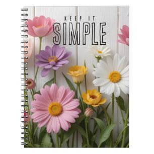 "Keep It Simple" Bloemen Notitieboek