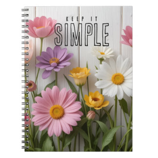 "Keep It Simple" Bloemen Notitieboek