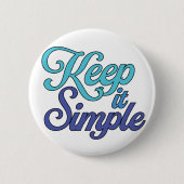 Keep It Simple Button (Blue) (Voorkant)