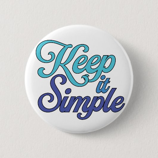 Keep It Simple Button (Blue) (Voorkant)