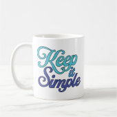 Keep it Simple Mug (Blue) (Gauche)