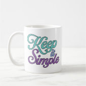 Keep it Simple Mug (Purple) (Gauche)