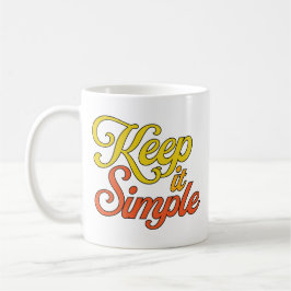 Keep it Simple Mug (Yellow) Koffiemok