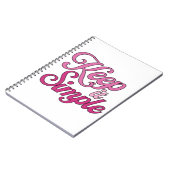 Keep It Simple Notebook (Pink) Notitieboek (Linkerzijde)