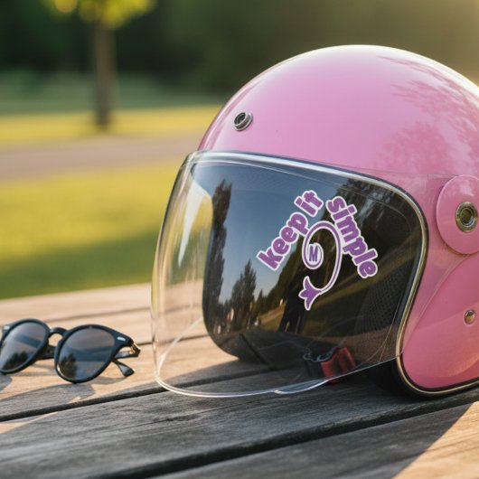 Keep It Simple Purple Sticker