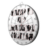 Keep It Up / Hakuna Matata Kunstdruk Dartbord (Voorkant Rechts)