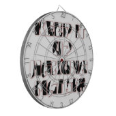 Keep It Up / Hakuna Matata Kunstdruk Dartbord (Voorkant Links)