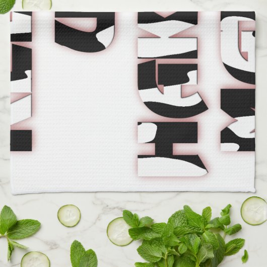 Keep It Up / Hakuna Matata Kunstdruk Theedoek (Gevouwen)