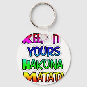 Keep It Yours Hakuna Matata Kunstdruk Sleutelhanger