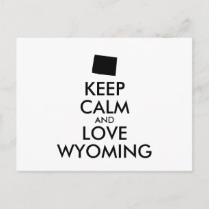KEEP KALM EN VERLIES WYOMING BRIEFKAART