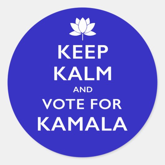 Keep Kalm sticker van SYV Lotus voor POTUS (Voorkant)