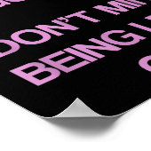 Keep Me Differentt God I Don't Mind Being Left Out Poster (Hoek)