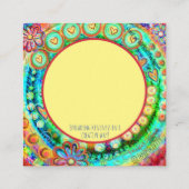 “Keep Moving Forward ” Inspirivity Kindness cards Vierkante Visitekaartje (Achterkant)