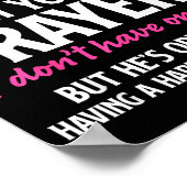 Keep My Husband In Your Prayers Funny Saying Quote Poster (Hoek)