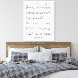 Keep Of The Promise Bladmuziek Canvas Print