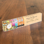 Keep On Moving Unique Train Custom Naambordje (Zijkant)