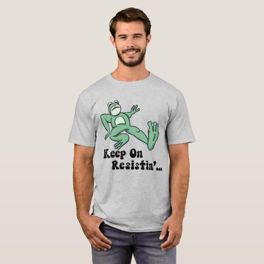 Keep on resisting with the Portland frog T-shirt (Voorkant volledig)