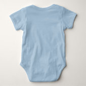 Keep On Truckin’ Retro 60s gepersonaliseerd blauw Romper (Achterkant)