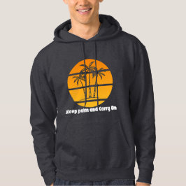 Keep Palm and Carry On - Tropische zonsondergang Hoodie