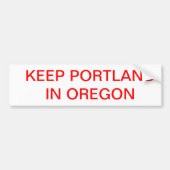 Keep Portland in Oregon Bumpersticker (Voorkant)