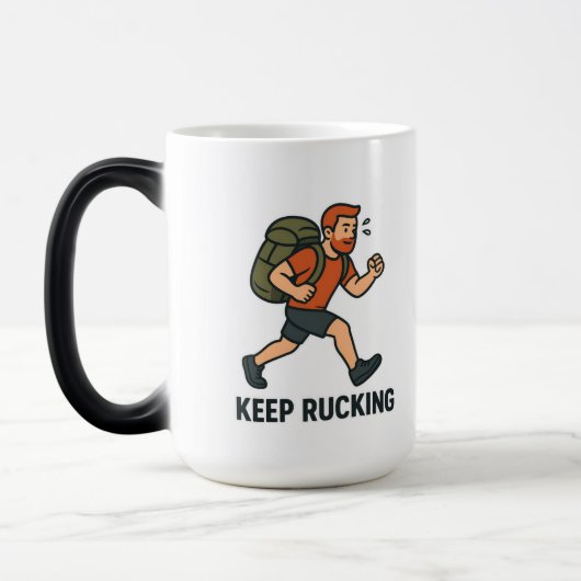 Keep Rucking Mug - Motivational Fitness Coffee Cup (Gauche)