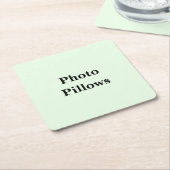Keep Scrolling to See These Photo Pillows Vierkante Kartonnen Onderzetter (Schuin)