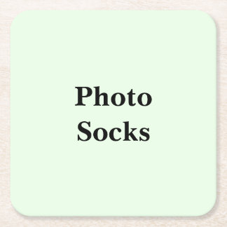 Keep Scrolling to See These Photo Socks Vierkante Kartonnen Onderzetter