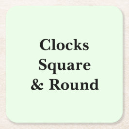 Keep Scrolling to See These Photo Wall Clocks  Vierkante Kartonnen Onderzetter