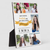 Keep Shining 2025 Afstuderen Multi Photo Gift Fotoplaat (Zijkant)