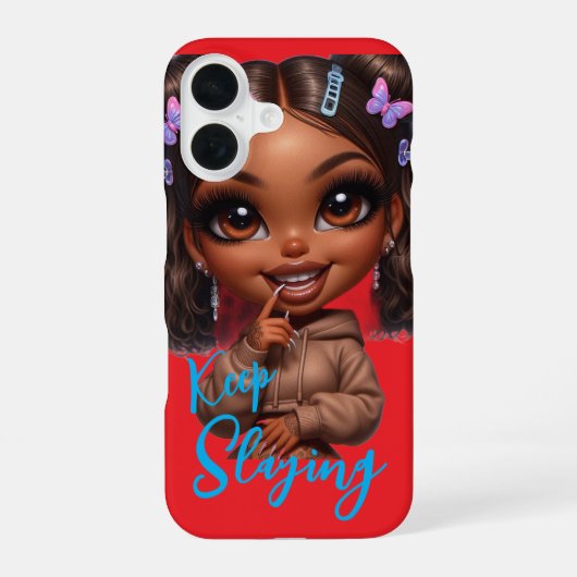 Keep Slaying CHIBI DOLL iPhone 16 Hoesje (Achterkant)