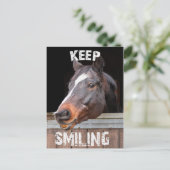 Keep Smiling! Briefkaart (Staand voorkant)