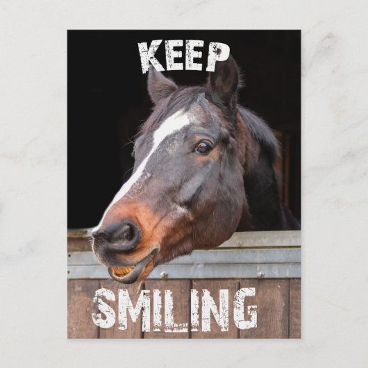 Keep Smiling! Briefkaart (Voorkant)