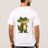 Keep Smiling Funny Crocodile T-Shirt (Dos)
