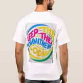 Keep the Commitment - Motivatie T-shirt (Achterkant)