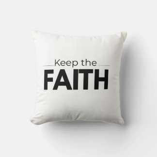 Keep the Faith - Christian Minimalist Aesthetic Sh Kussen