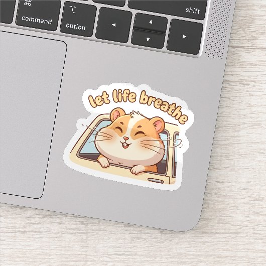 Keep the Peace, Keep the Pace – Cute Scooter  Sticker (Detail)