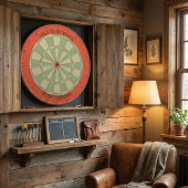 Keep Throwing Keep Growing Minimalist Sage Green Dartbord